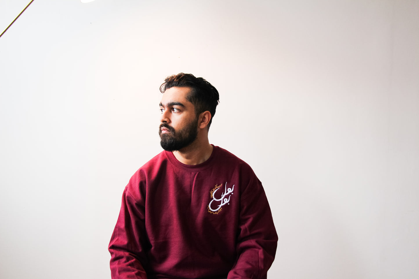 Maroon Unisex Sweatshirt - Bol Ke Lub Azaad Hain Teray